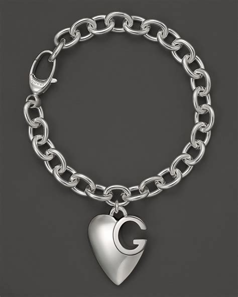 gucci jewelry bracelet|Gucci sterling silver charm bracelet.